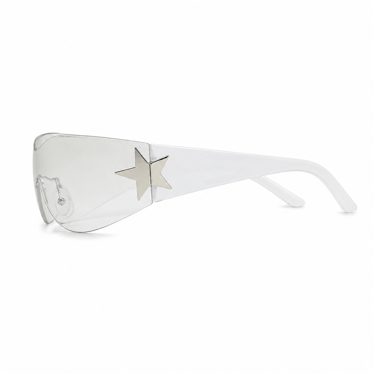 Lunettes de Soleil Futuristes - Étoile Transparente