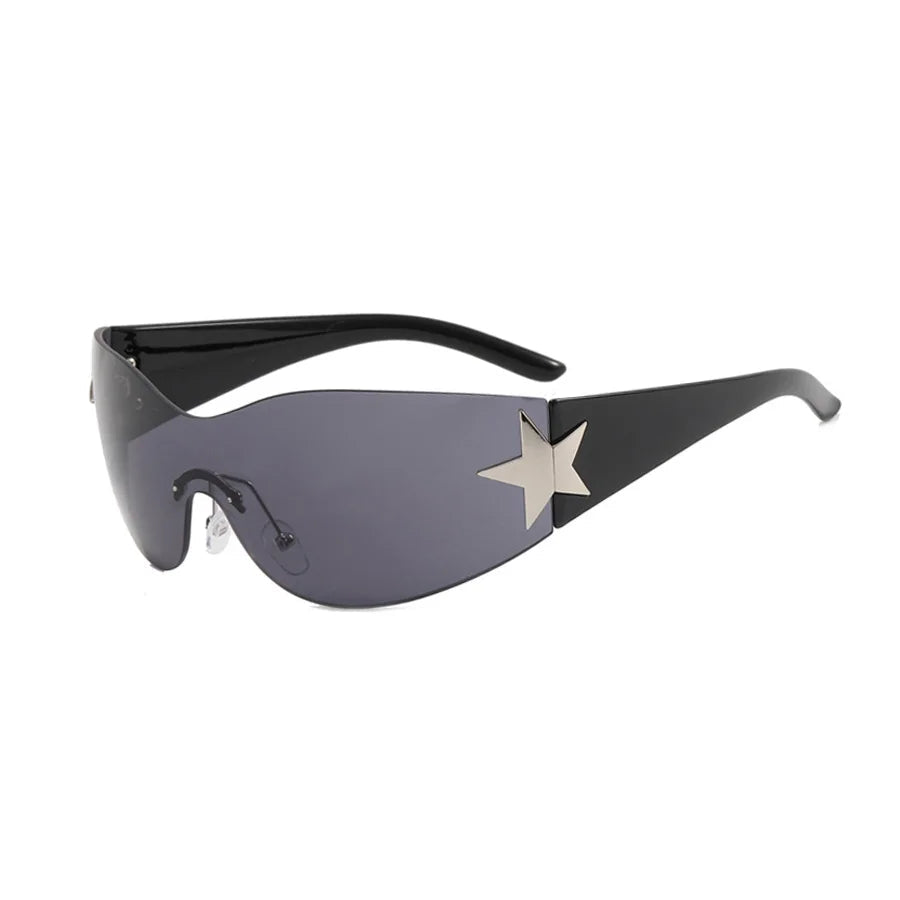 Lunettes de Soleil Futuristes - Étoile Noir