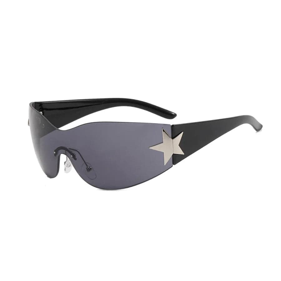 Lunettes de Soleil Futuristes - Étoile Noir