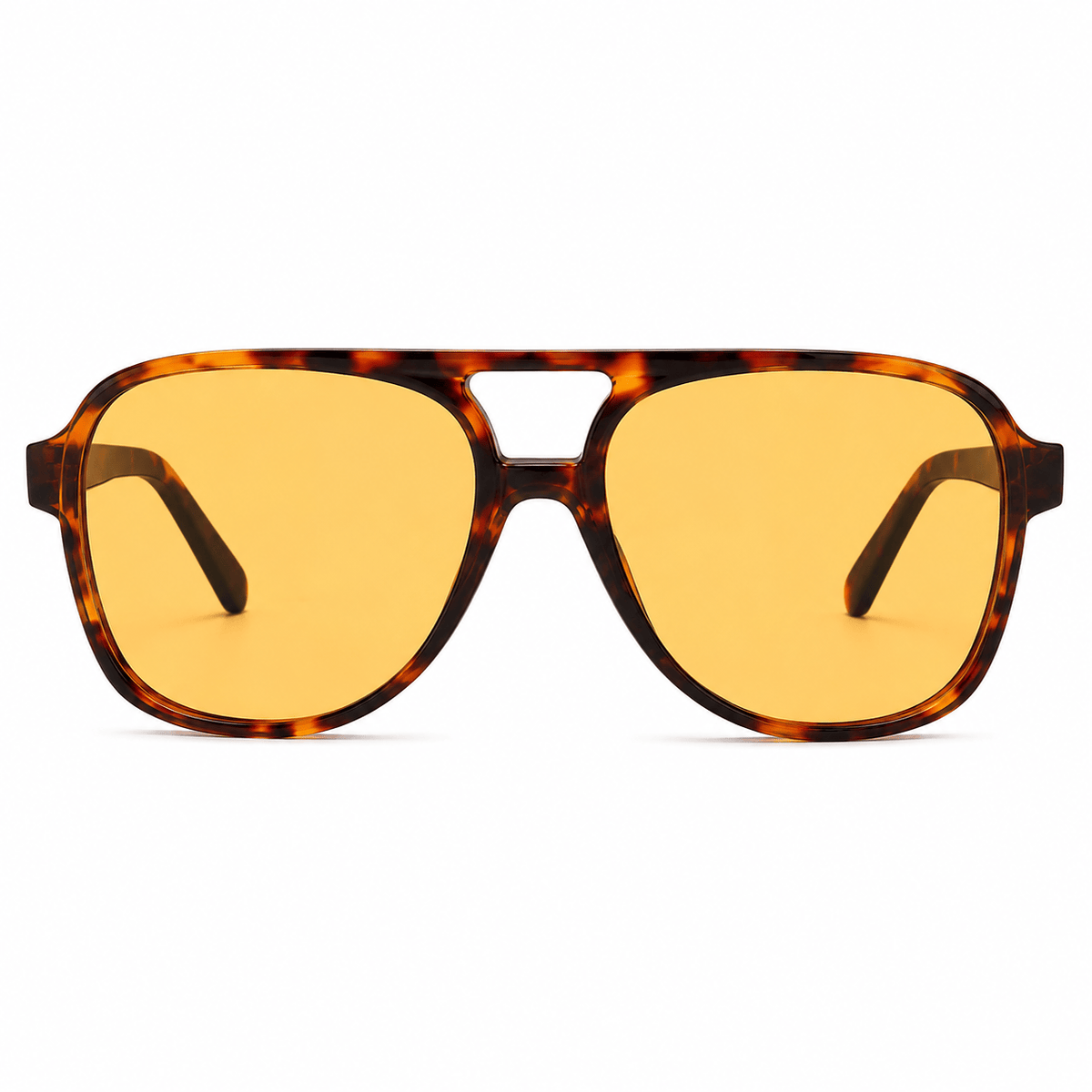 Lunettes de Soleil Aviateur - Écaille Tortoise Jaune