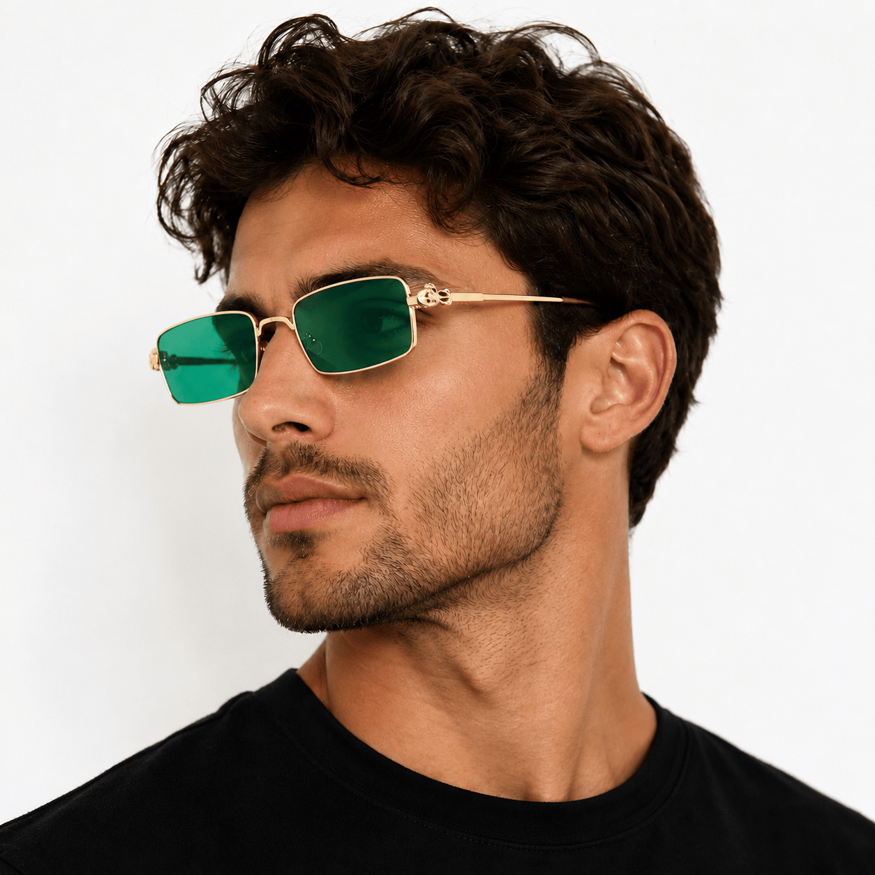 Lunettes de Soleil - Vision Rectangulaires Turquoises