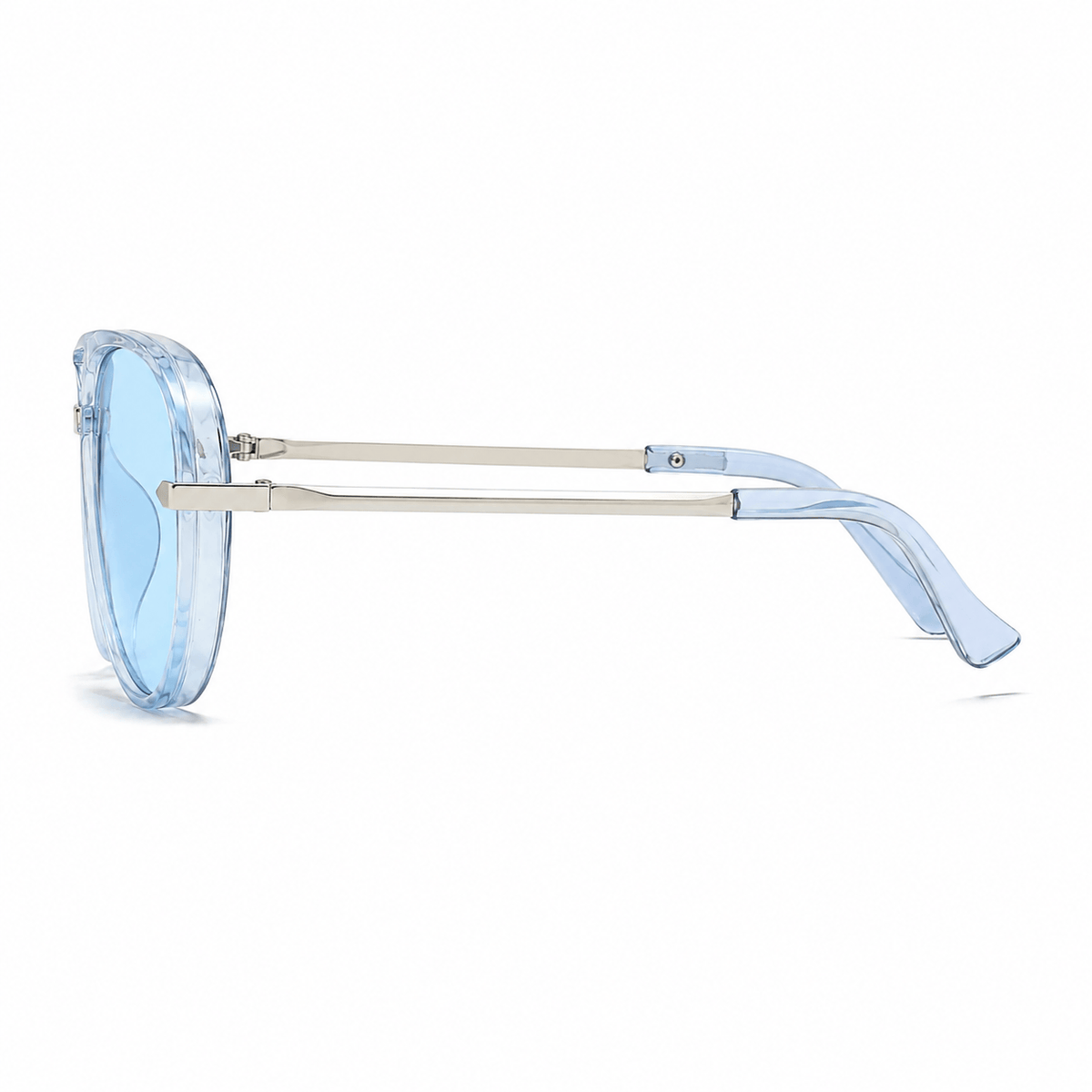 Lunettes de Soleil Aviateur Solena Bleu Cristal profil