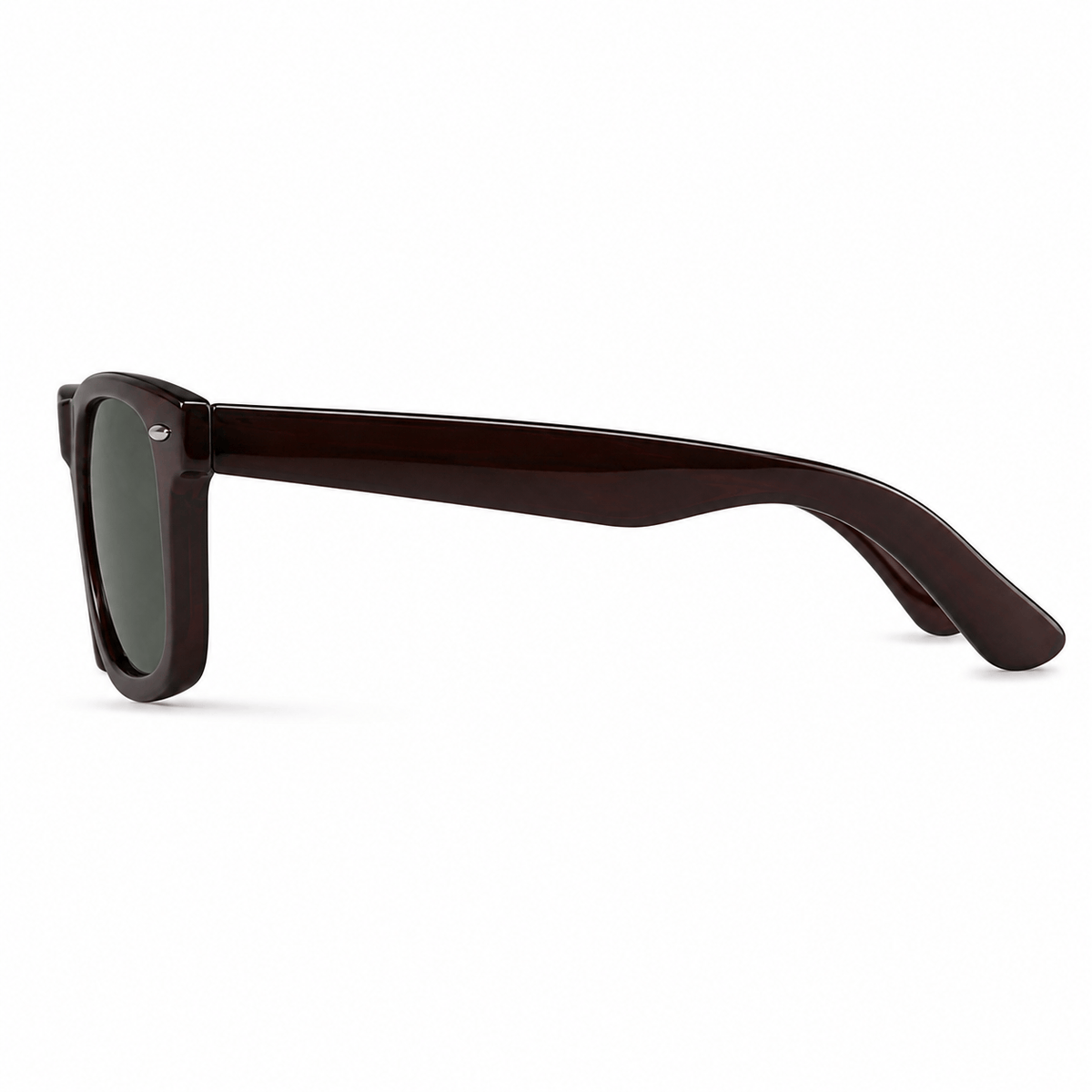 Lunettes de Soleil Carrees Marron