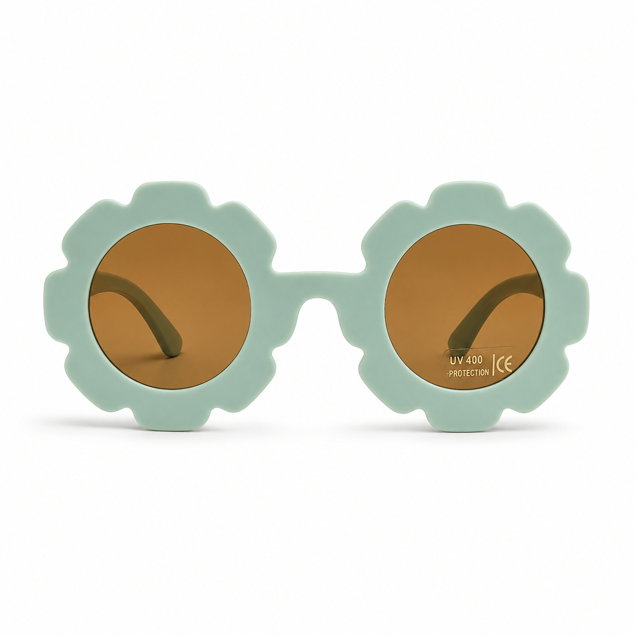 Lunettes de Soleil Enfant – Fleur Vert Menthe