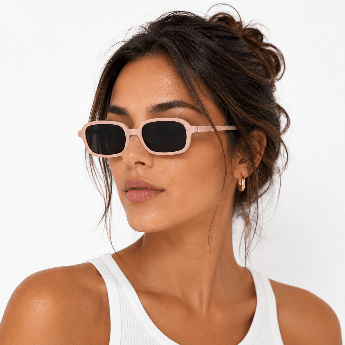 Lunettes de Soleil Esmée - Rectangulaires Roses