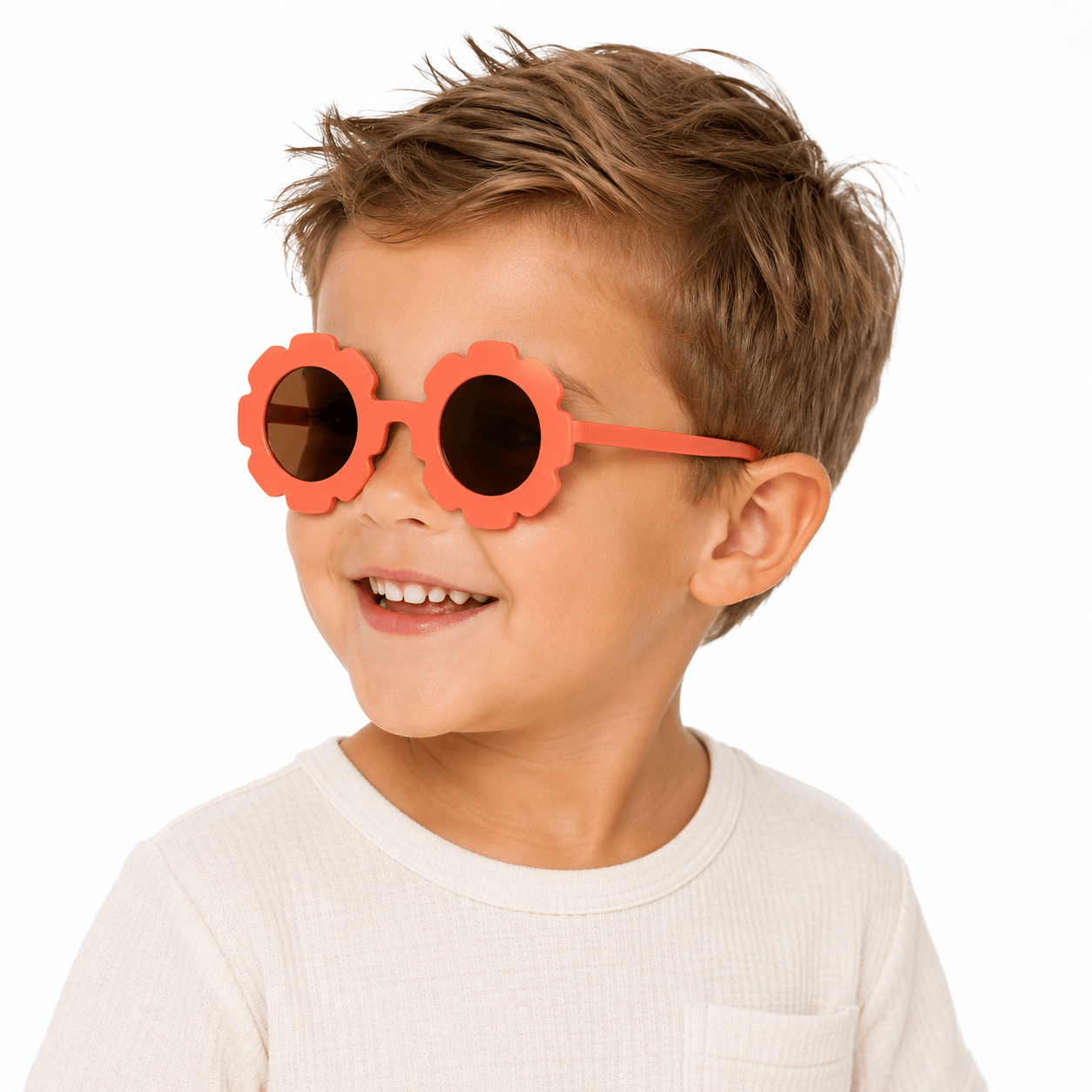 Lunettes de Soleil Enfant – Fleur Corail
