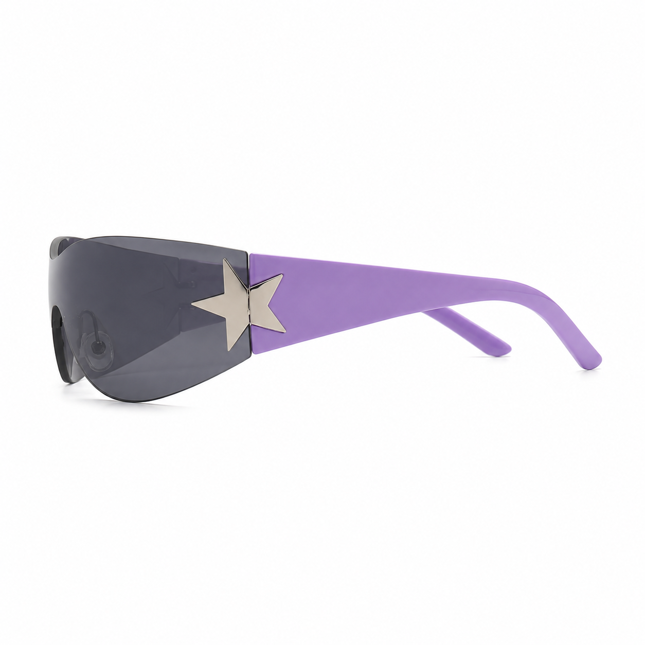 Lunettes de Soleil Futuristes - Étoile Violette
