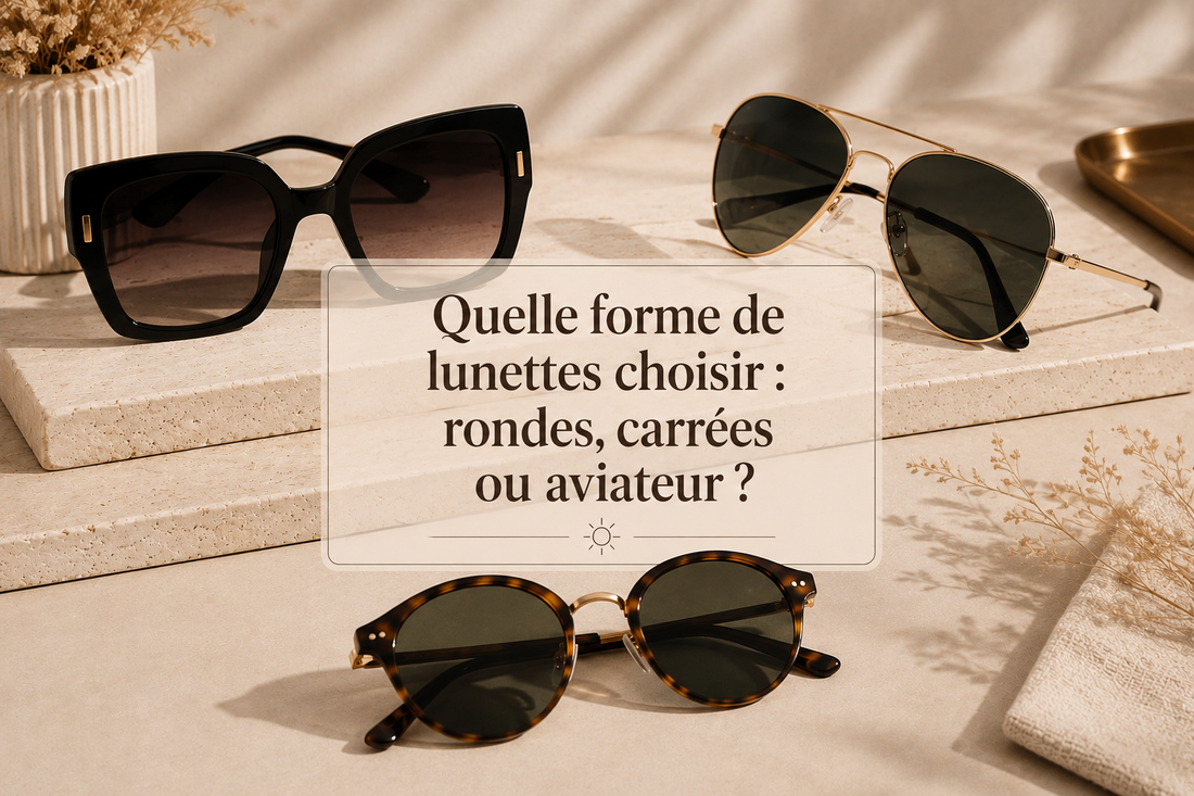 Quelle forme de lunettes choisir : rondes, carrées ou aviateur ?