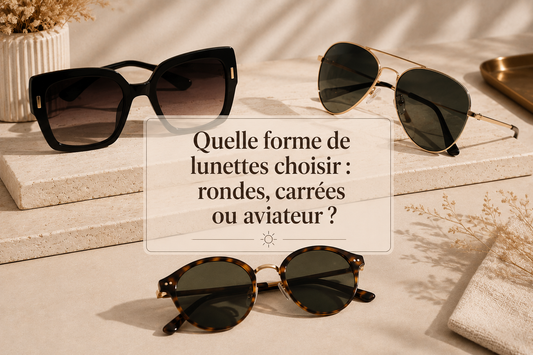 Quelle forme de lunettes choisir : rondes, carrées ou aviateur ?