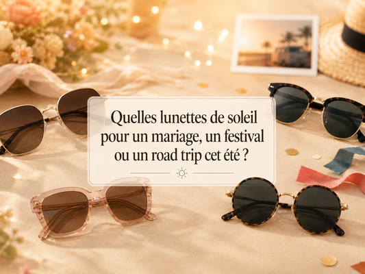 Quelles lunettes de soleil pour un mariage, un festival ou un road trip cet été ?