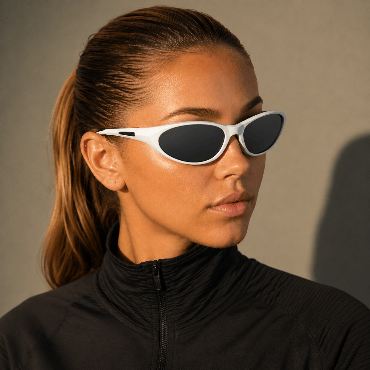 Lunettes de Sport - Cyclisme Ovales Blanches