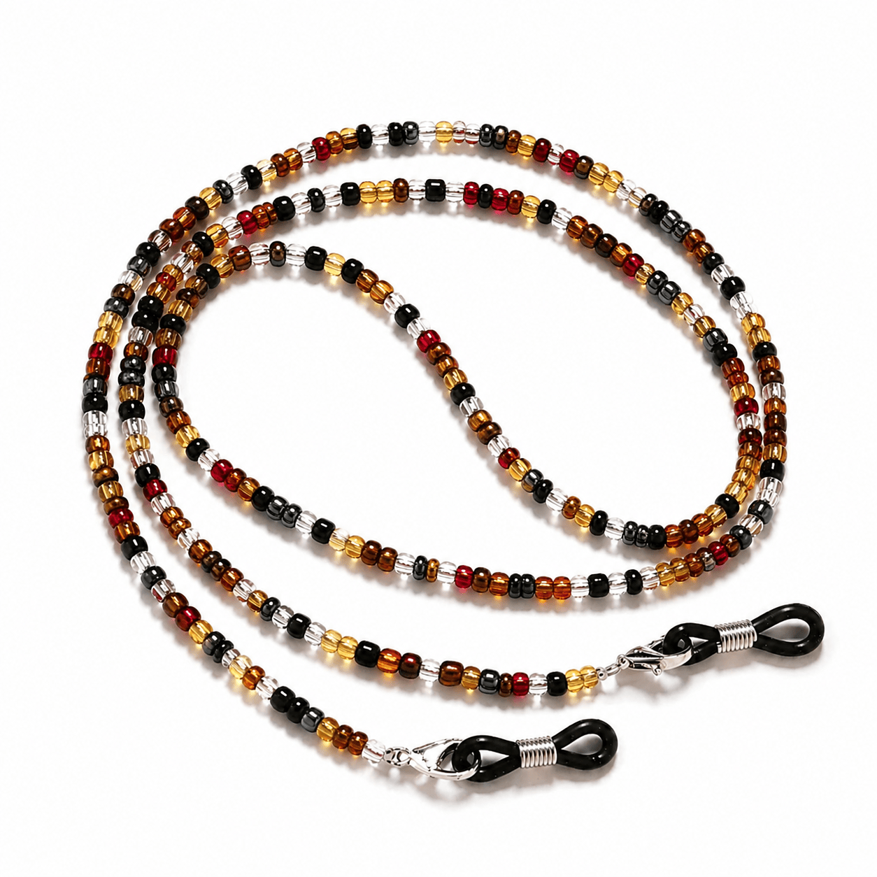 Chaîne de Lunettes - Perles Marrons