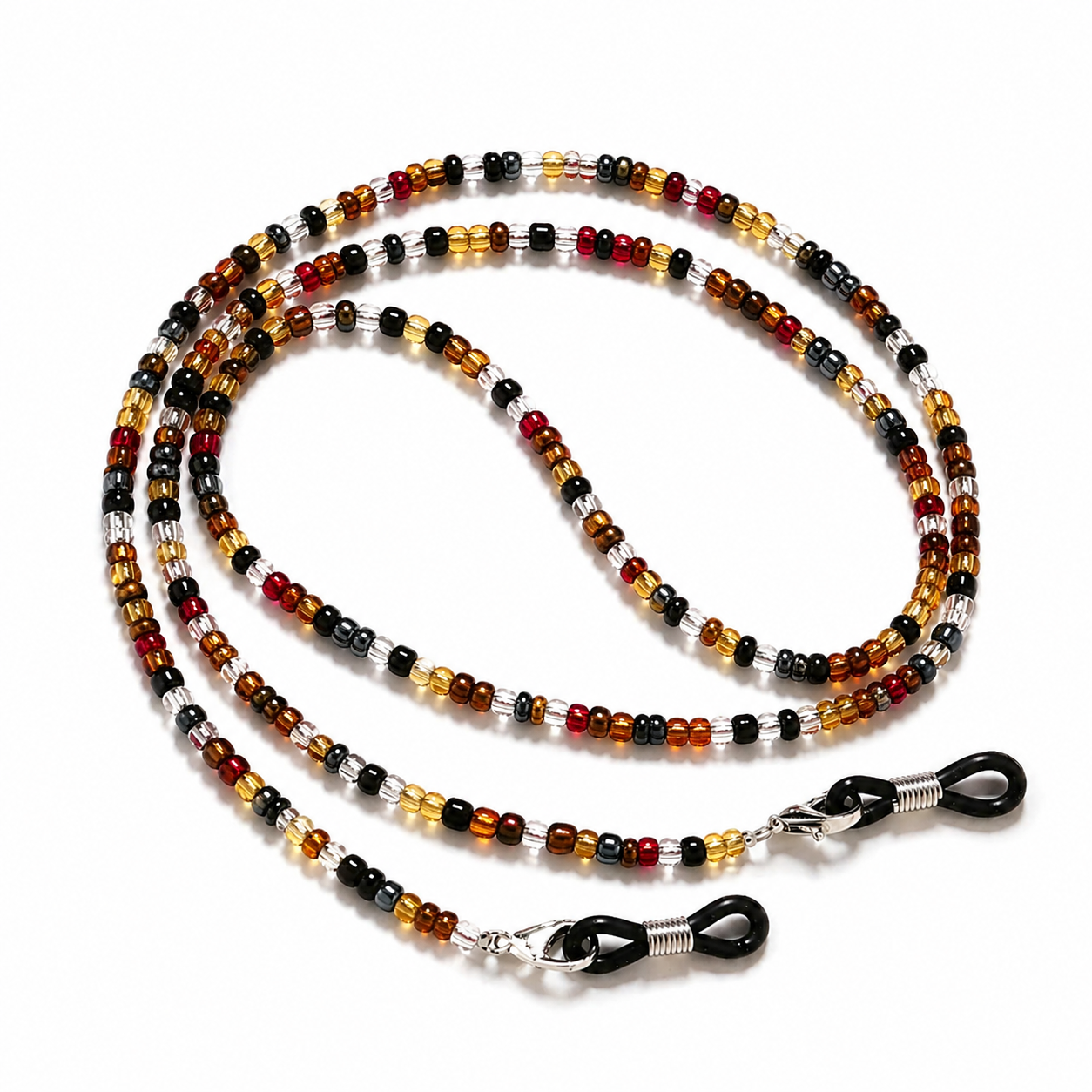 Chaîne de Lunettes - Perles Marrons