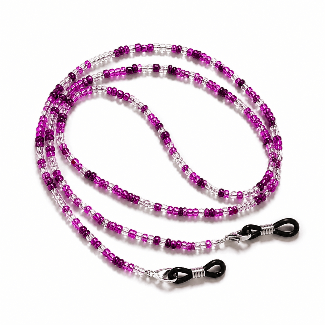 Chaîne de Lunettes - Perles Violettes