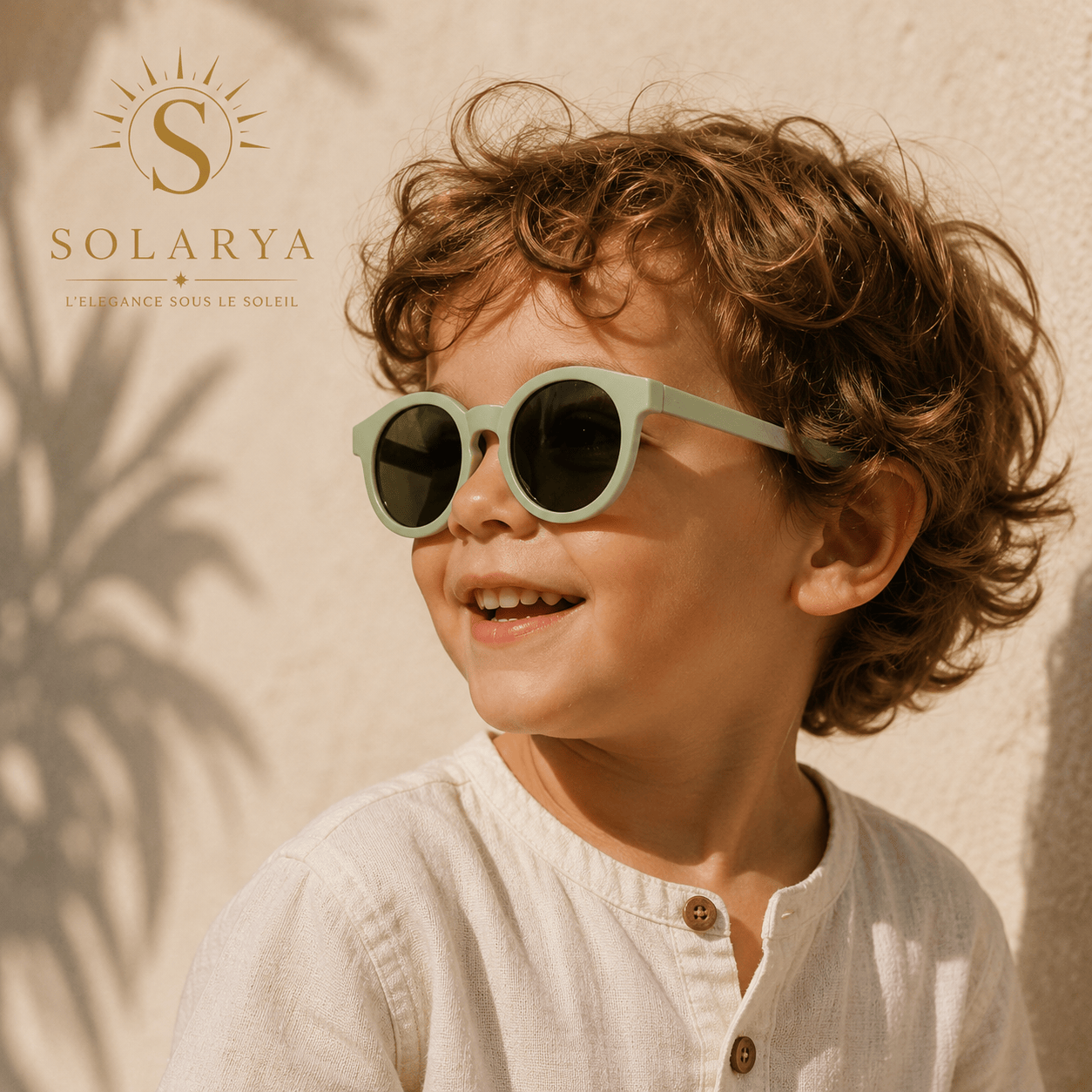 Lunettes de Soleil - Enfant Rondes Vertes