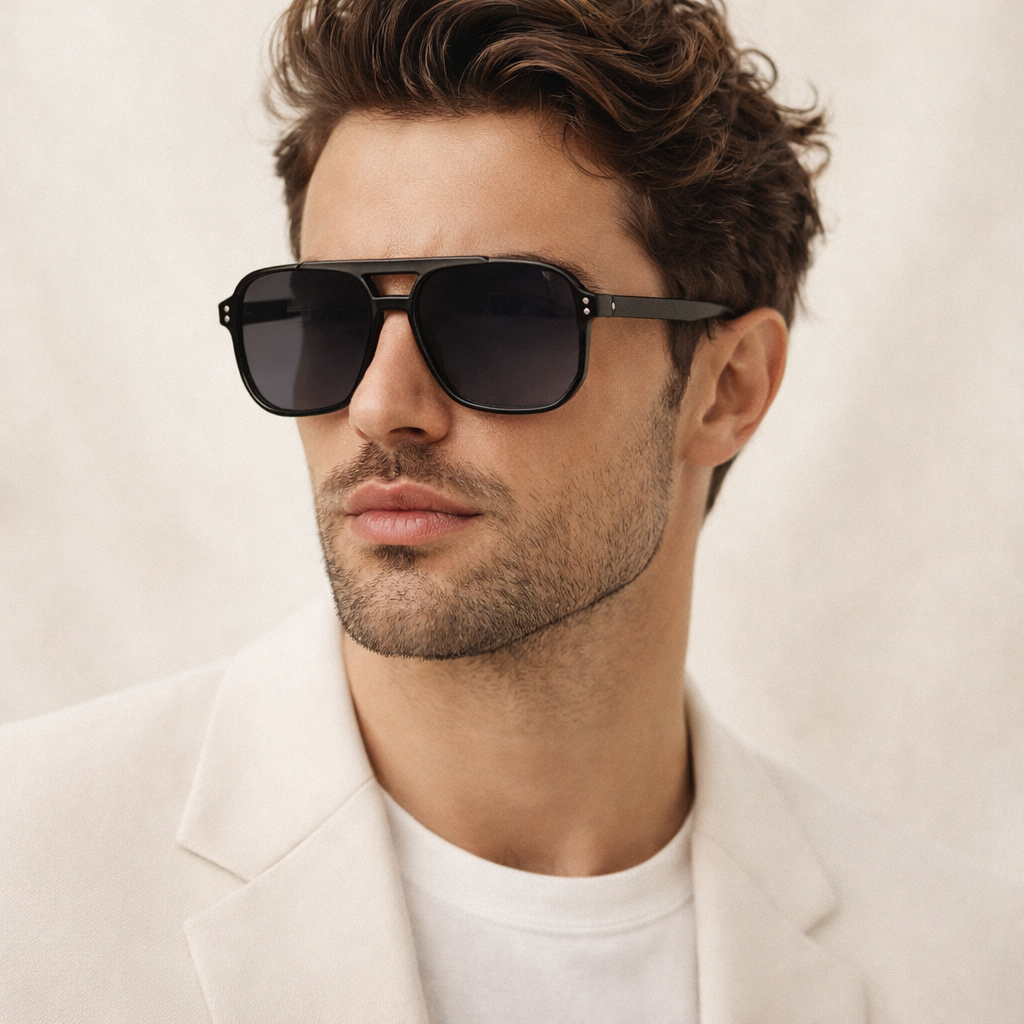 Lunettes de Soleil - Aviateur Noires