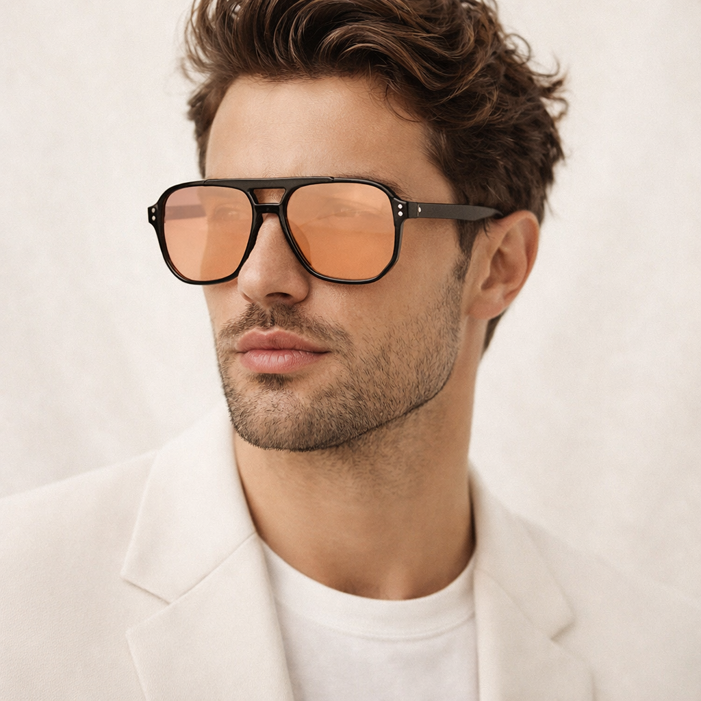 Lunettes de Soleil - Aviateur Corail