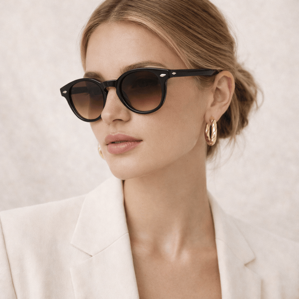 Lunettes de Soleil - Rondes Marrons