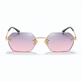 Lunettes de Soleil - Rectangulaires Roses Grises