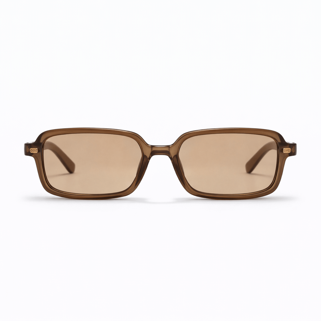 Lunettes de Soleil - Rectangulaire Marron