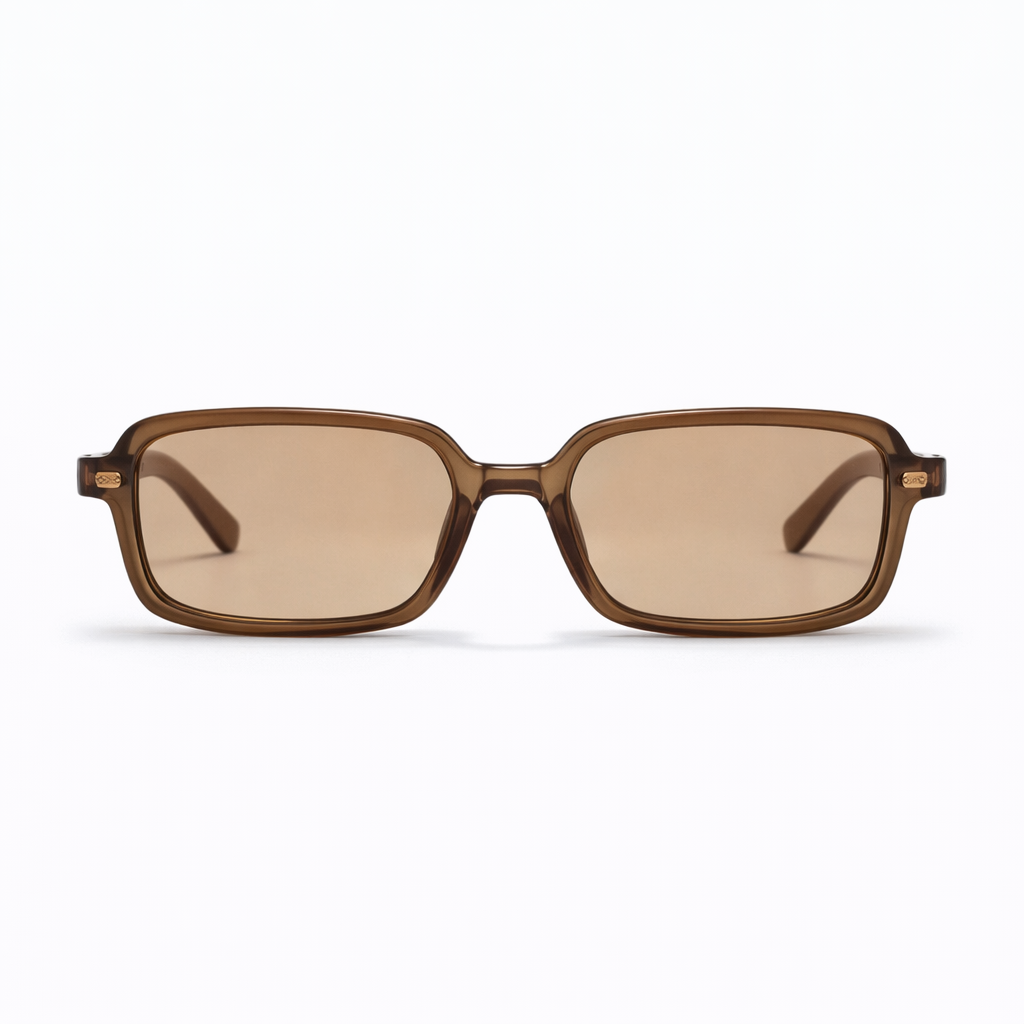 Lunettes de Soleil - Rectangulaire Marron