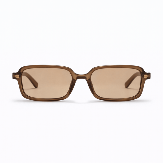 Lunettes de Soleil - Rectangulaire Marron