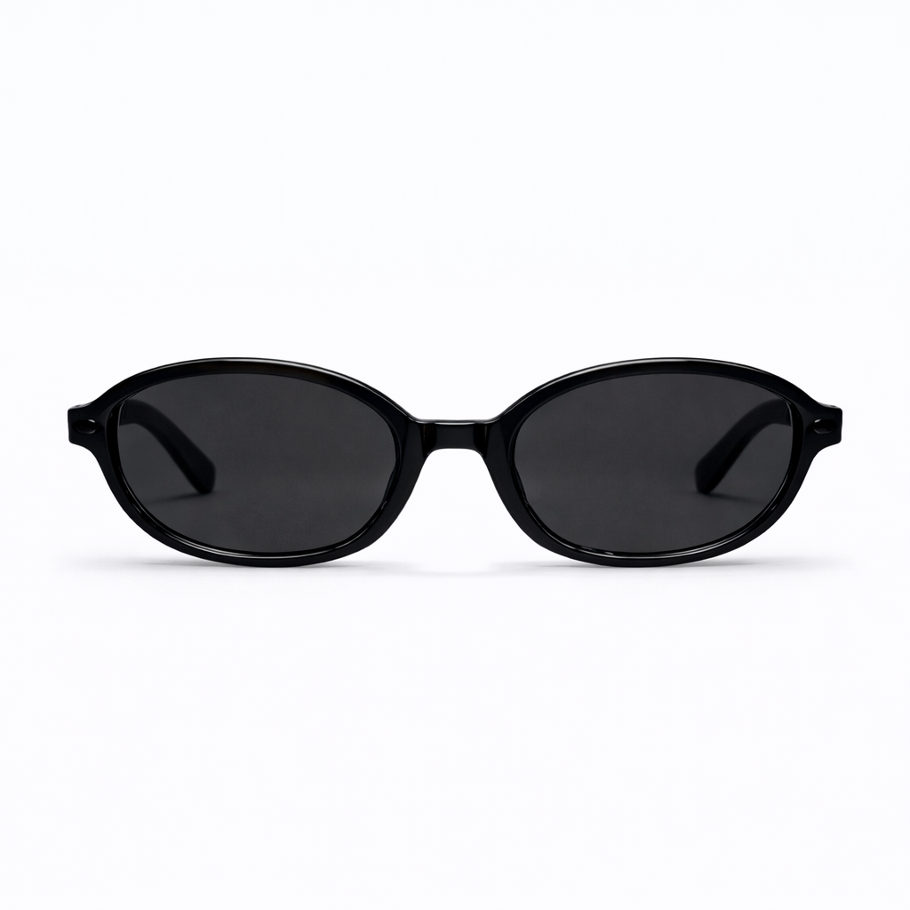 Lunettes de Soleil - Ovales Noires