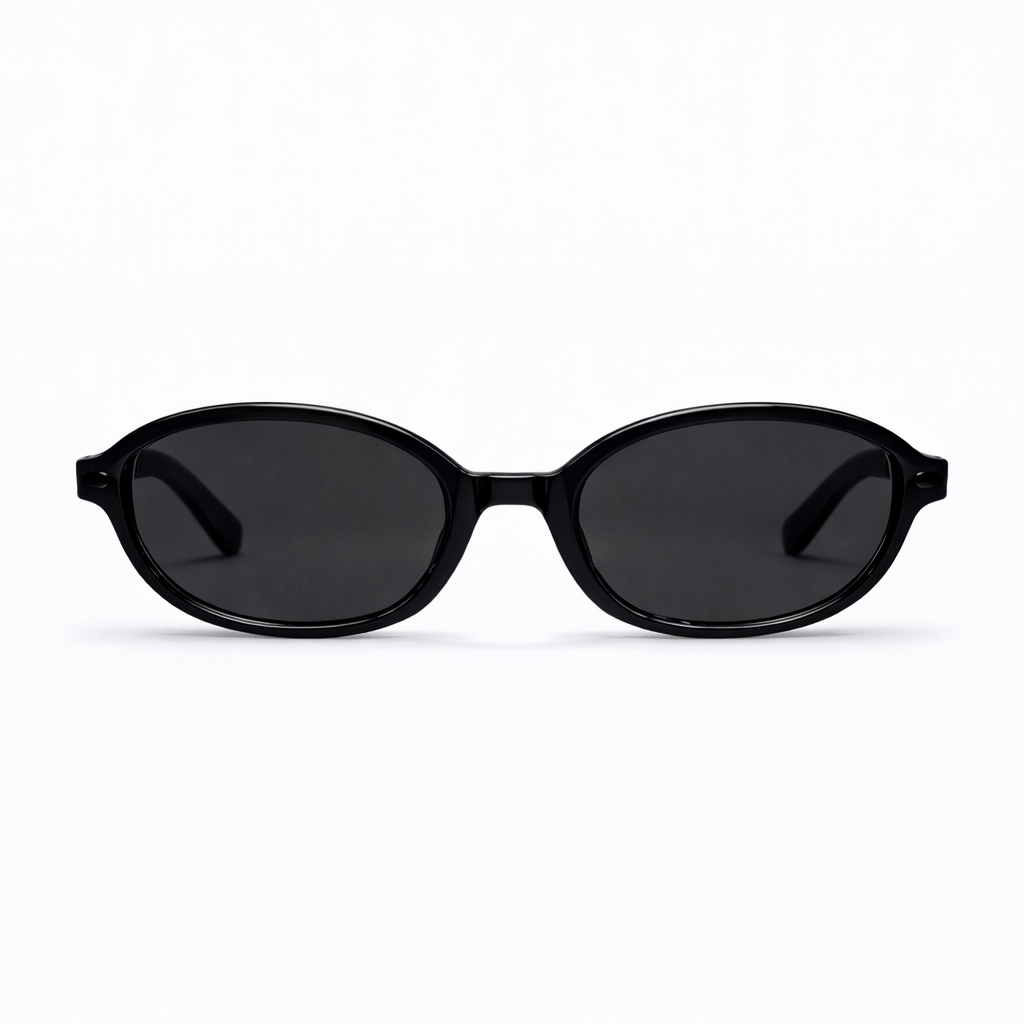 Lunettes de Soleil - Ovales Noires