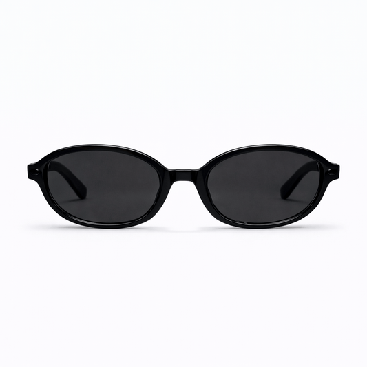 Lunettes de Soleil - Ovales Noires