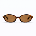 Lunettes de Soleil - Ovales Léopard