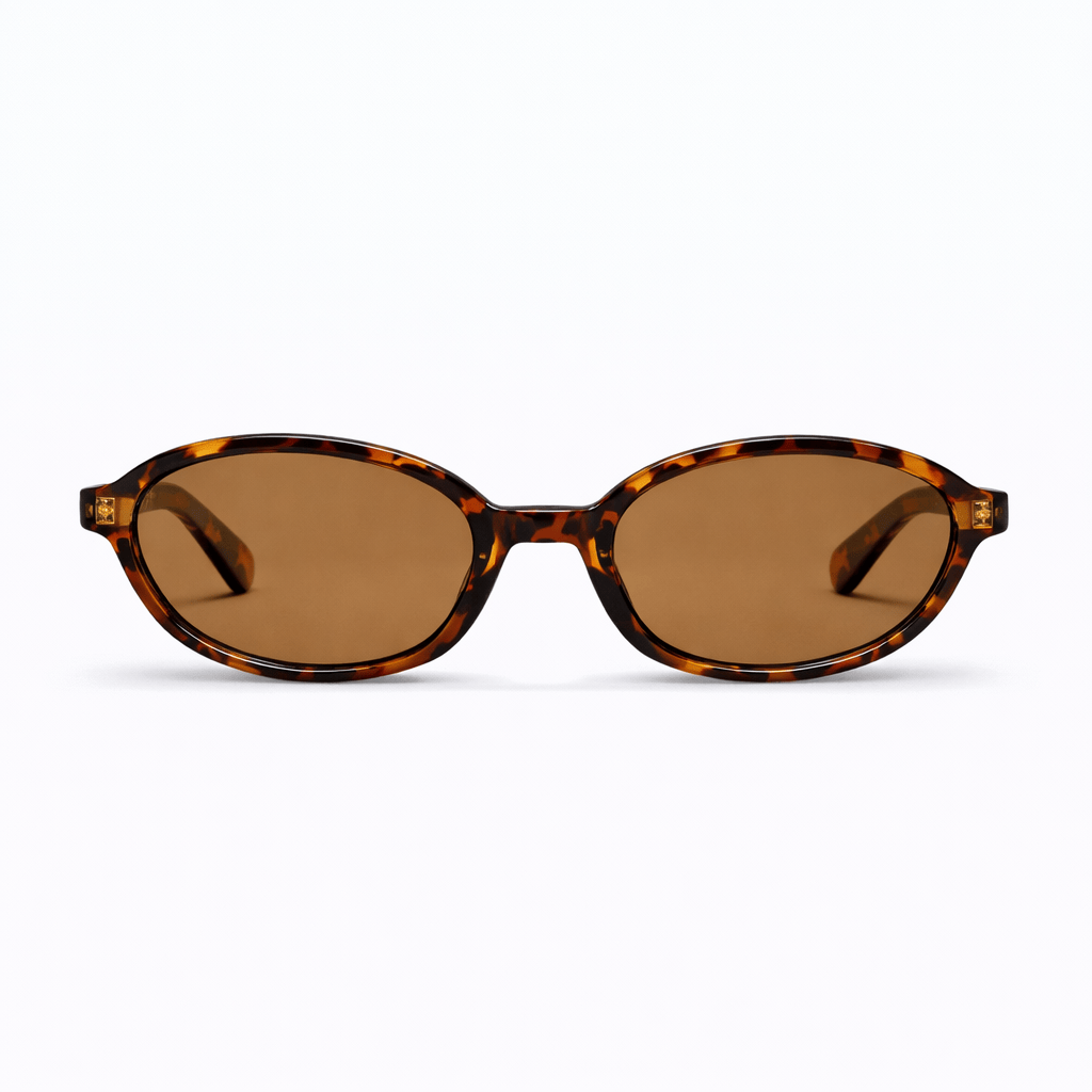 Lunettes de Soleil - Ovales Léopard