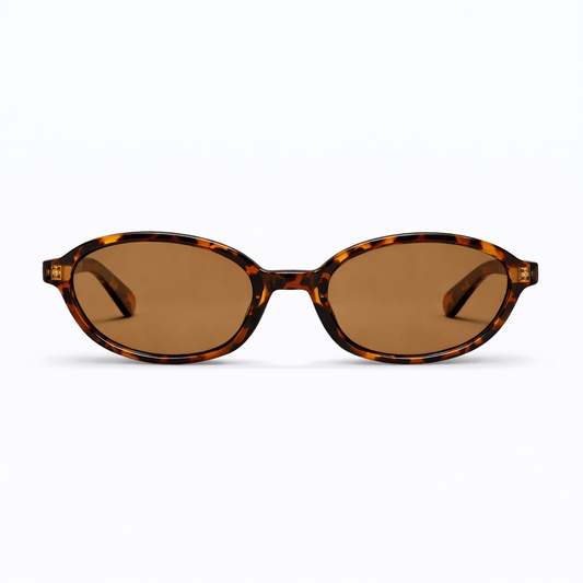 Lunettes de Soleil - Ovales Léopard