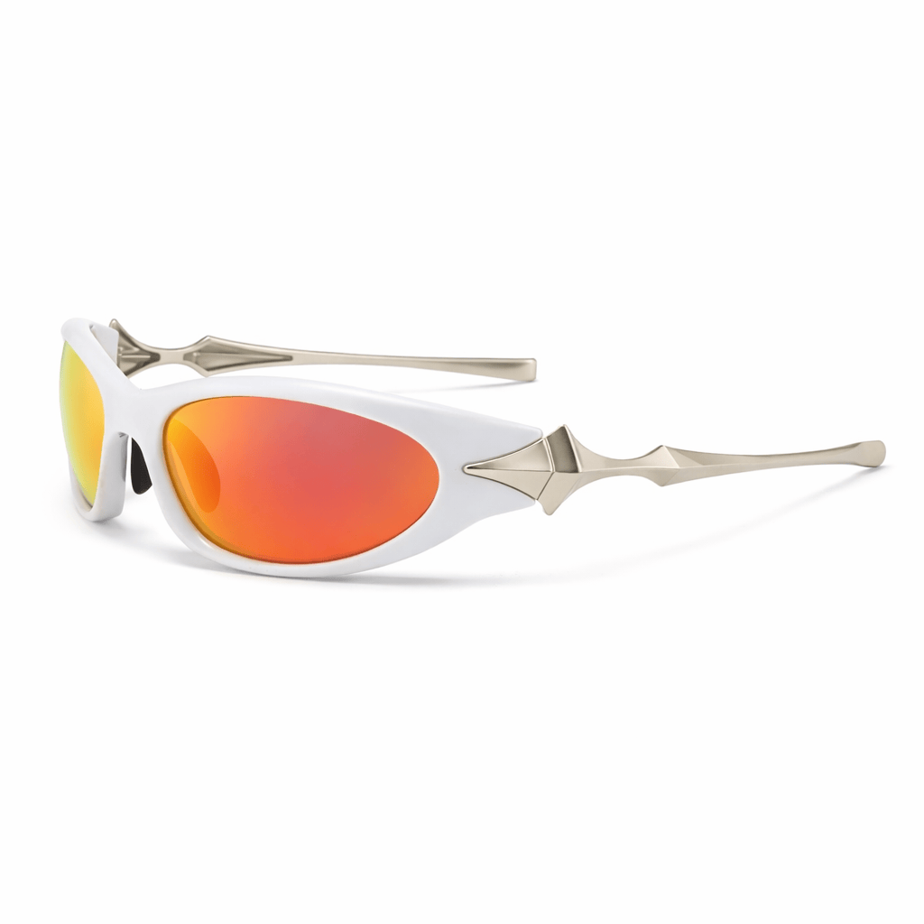 Lunettes de Soleil - Futuristes Spatiales Orange