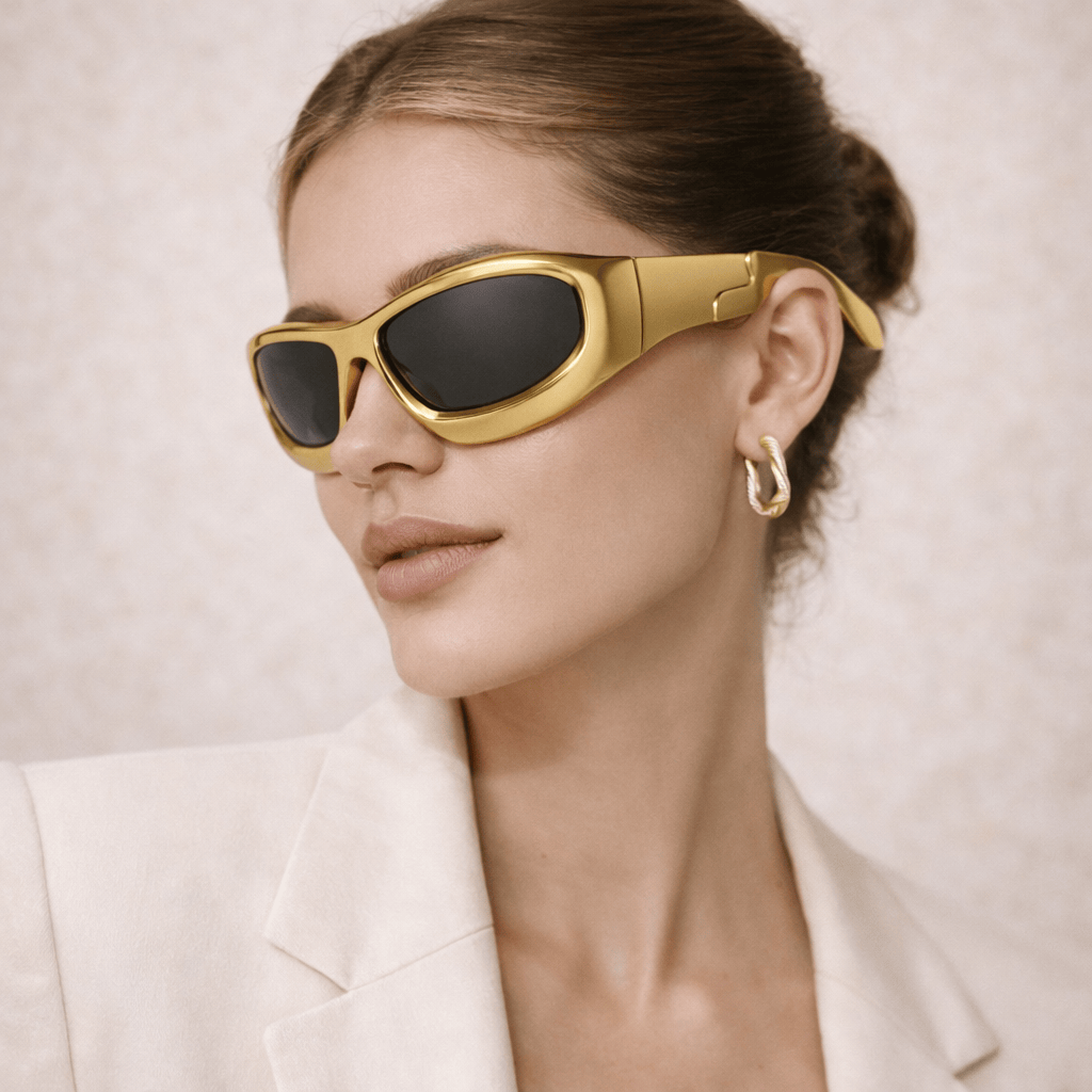 Lunettes de Soleil - Nova Dorées Futuristes