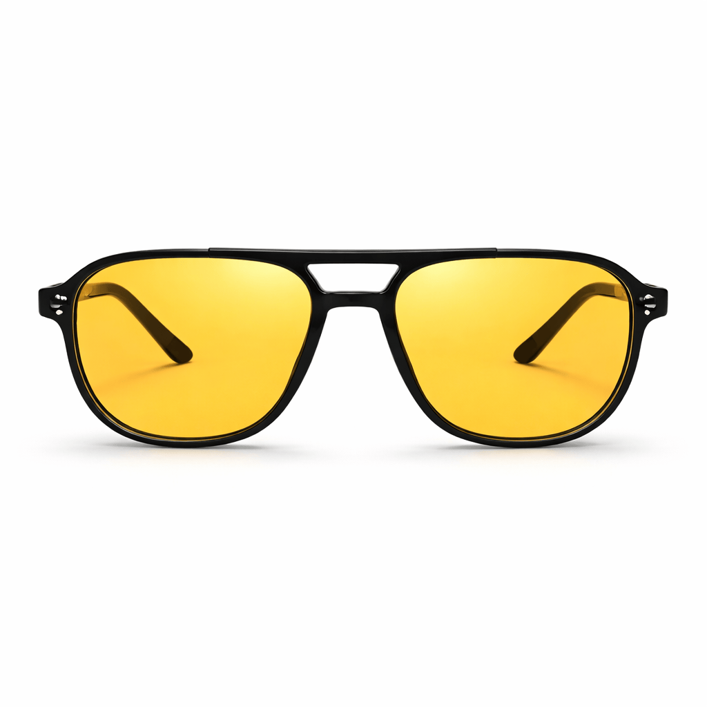 Lunettes de Soleil - Aviateur Jaunes