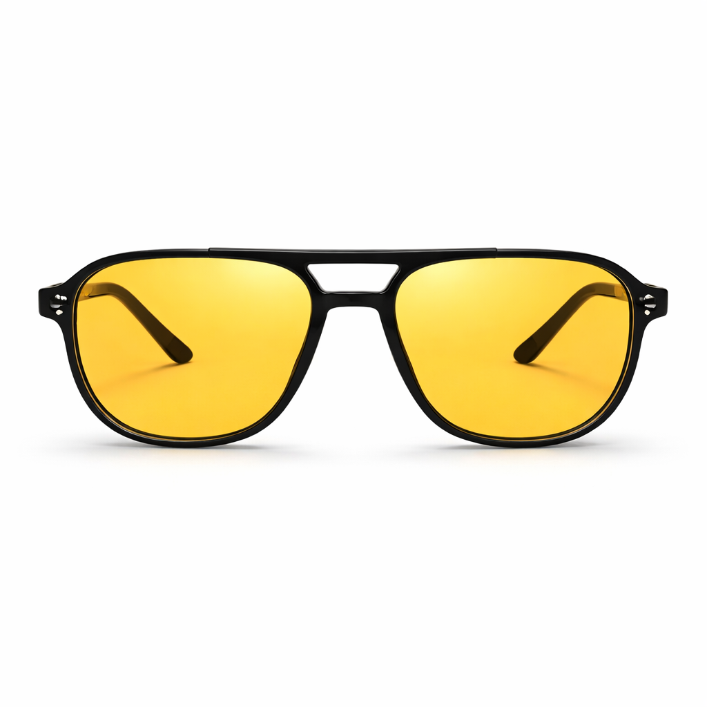 Lunettes de Soleil - Aviateur Jaunes