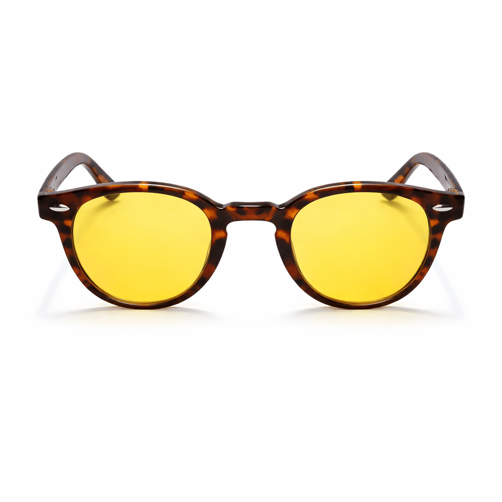 Lunettes de Soleil - Rondes Jaunes