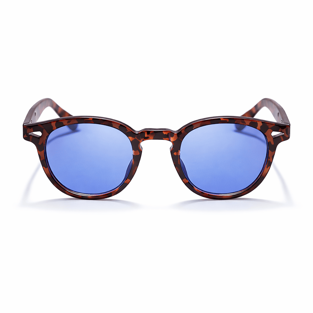 Lunettes de Soleil - Rondes Bleues