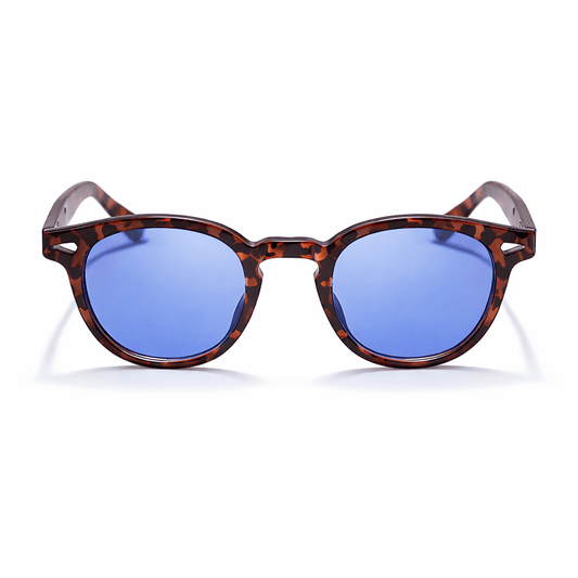 Lunettes de Soleil - Rondes Bleues
