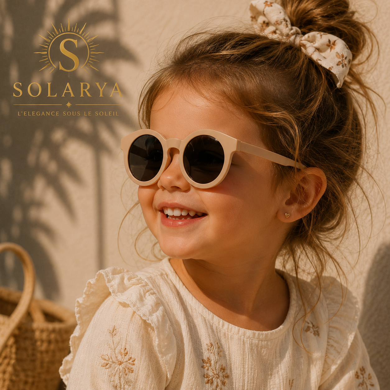Lunettes de Soleil - Enfant Rondes Marrons