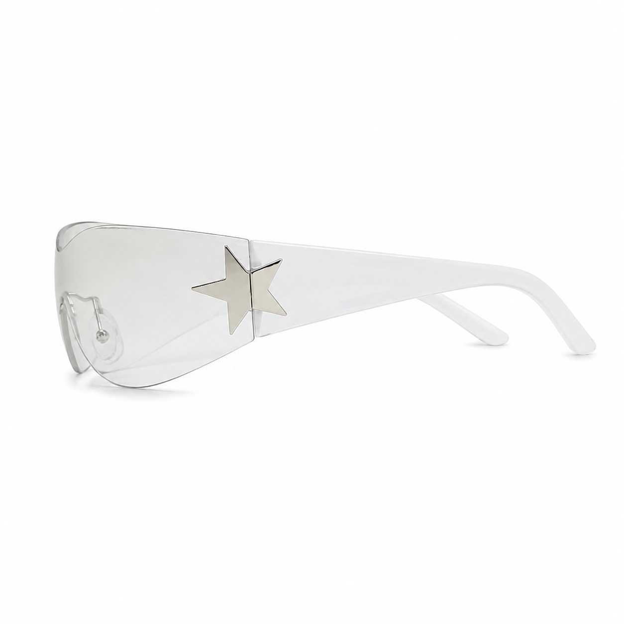 Lunettes de Soleil Futuristes -  Étoile Transparente