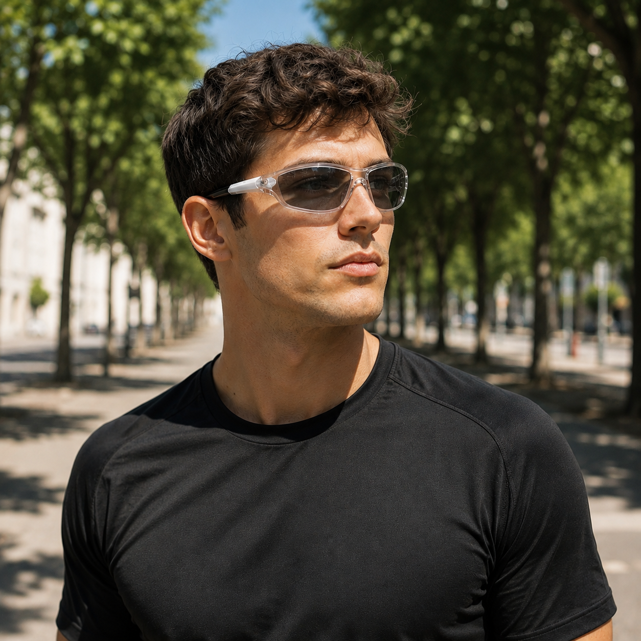 Lunettes de Sport Photochromiques – Blanches