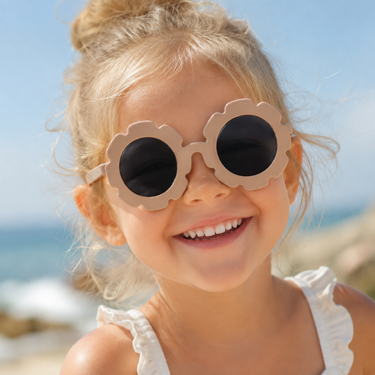 Lunettes de Soleil Enfant – Fleur Marron