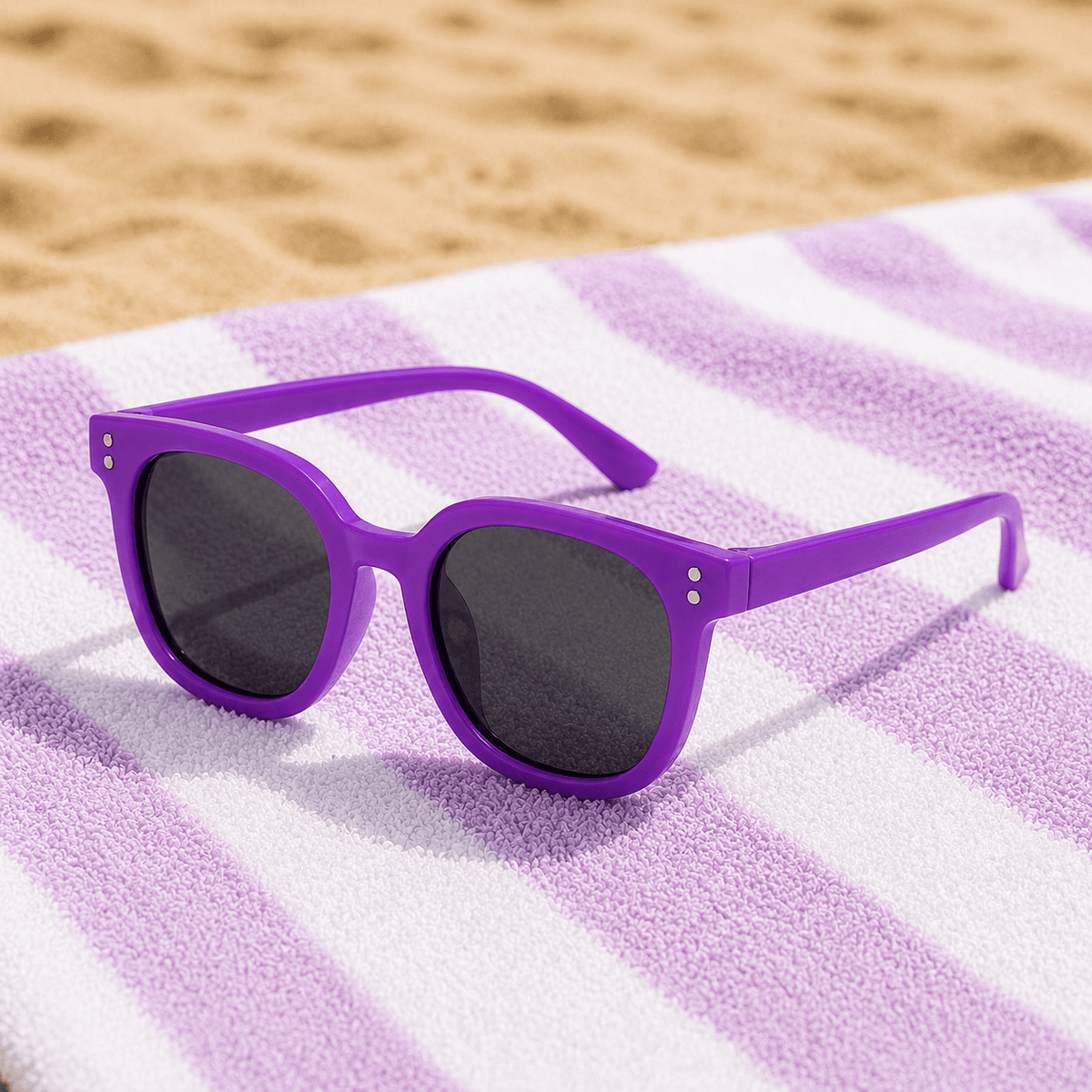 Lunettes de Soleil Enfants - Carrées Violettes