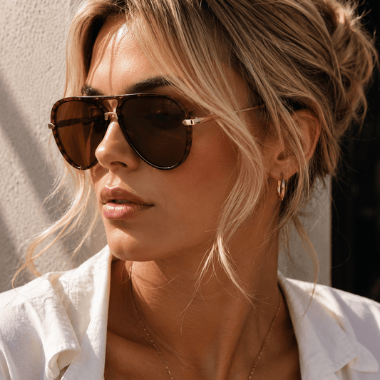 Lunettes de Soleil Aviateur - Soléna Écaille