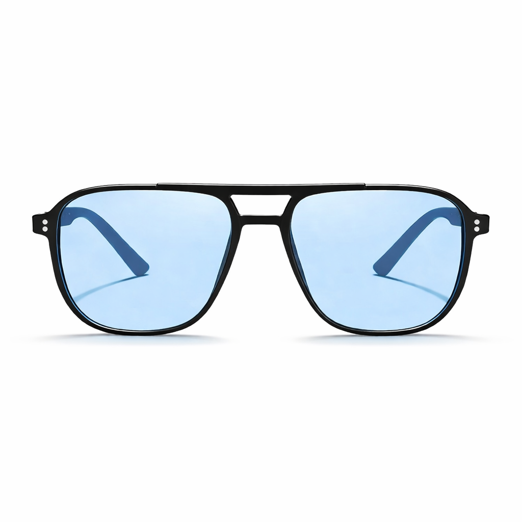 Lunettes de Soleil - Aviateur Bleues