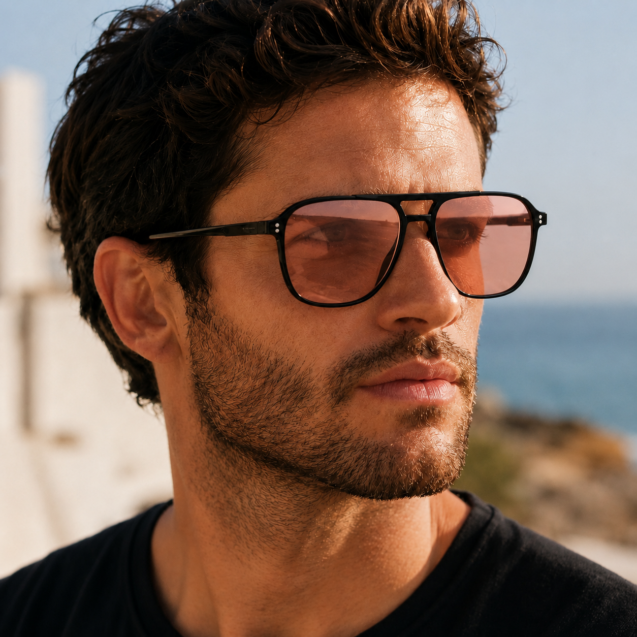 Lunettes de Soleil - Aviateur Corail homme 