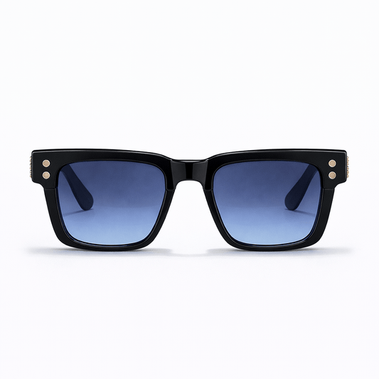 Lunettes de Soleil - Carrées Bleues