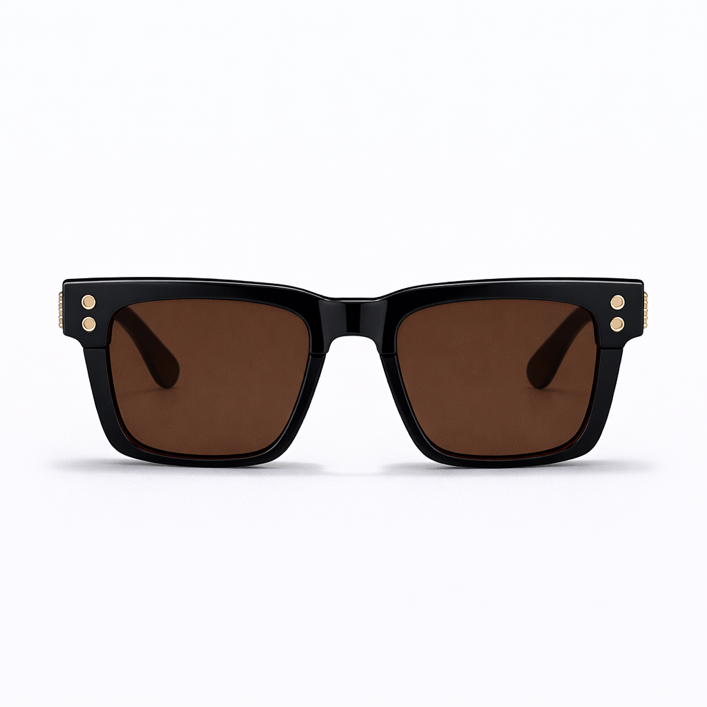 Lunettes de Soleil - Carrées Marron