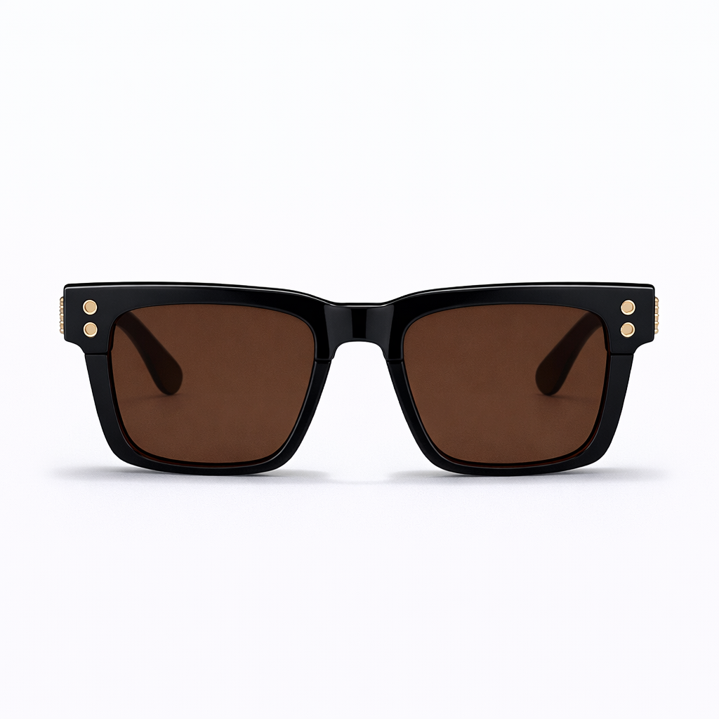 Lunettes de Soleil - Carrées Marron
